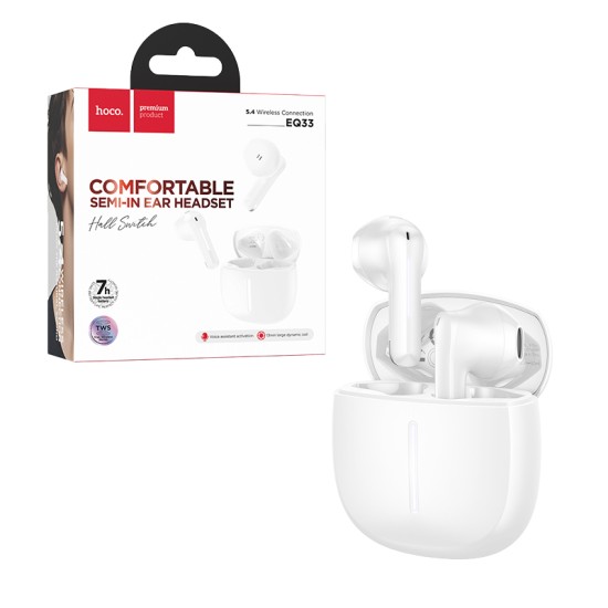 Hoco True Wireless Earbuds EQ33 Gem White